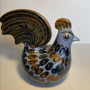 Vintage El Palomar Rooster signed and original sticker